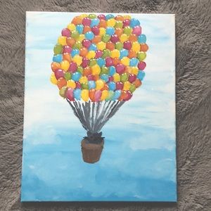 Homemade painting, gives a homey look, a wonderful addition to any home